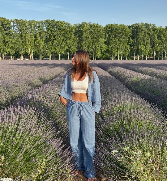 Pantalon Liloomo – Bleu (100% Lin) – Image 4