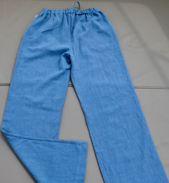Pantalon Liloomo – Bleu (100% Lin) – Image 6