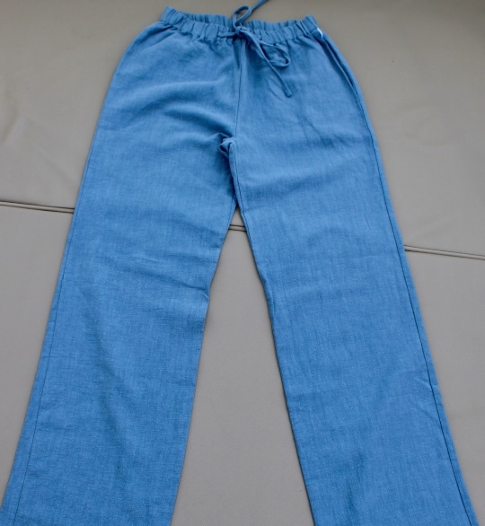 Pantalon Liloomo – Bleu (100% Lin) – Image 5