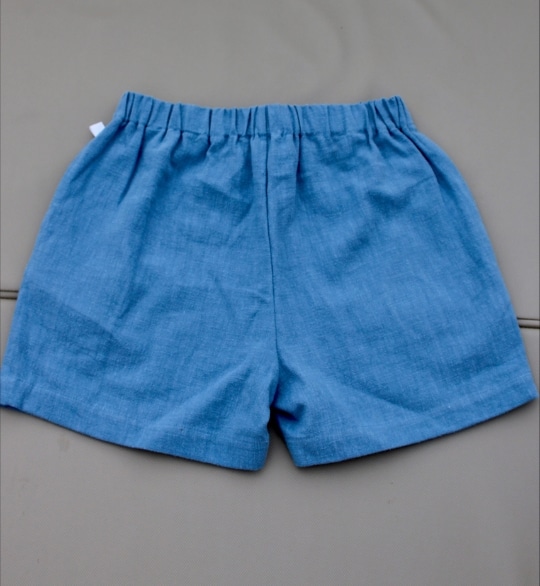 Short Liloomo – Bleu (100% Lin) – Image 5